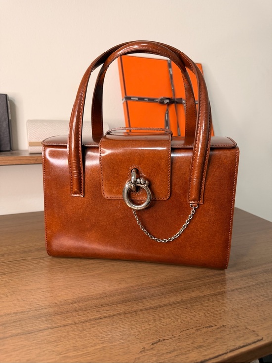 Cartier Handbags - AUTHENTIC - Vintage Cartier Panthère Brown Leather Handbag